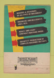 Matchbook Cover - John Ramming Machine St Louis MO 40 Strike