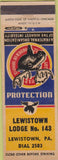 Matchbook Cover - Matchbook Cover Moose Lodge Lewistown PA WEAR