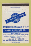 Matchbook Cover - Harry Surface Grain Machinery Kansas City MO 40 Strike