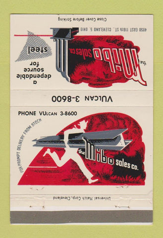 Matchbook Cover - Mibo Sales Steel Cleveland OH 40 Strike