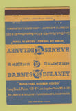 Matchbook Cover - Barnes Delaney Rubber Goods Long Beach Los Angeles 40 Strike