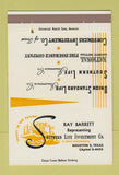 Matchbook Cover - Southern Life Insurance Ray Barrett Houston TX 40 Strike