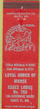 Matchbook Cover - Matchbook Cover Moose Lodge Essex MD