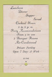 Matchbook Cover - Savoy Plaza Orange NJ PRINTING ERROR WORN 40 Stick
