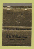 Matchbook Cover - Wm Battersby Funeral Home Philadelphia PA 40 Strike