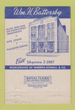 Matchbook Cover - Wm Battersby Funeral Home Philadelphia PA 40 Strike
