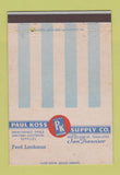 Matchbook Cover - Paul Koss Supply San Francisco CA 40 Strike