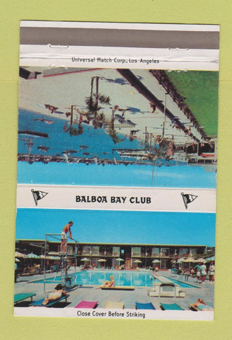 Matchbook Cover - Balboa Bay Club Newport Beach CA 40 Strike