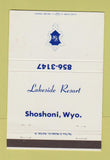 Matchbook Cover - Lakeside Resort Shoshoni WY 40 Strike
