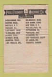 Matchbook Cover - Pool Foundry Machine John Lynch Westchester IL 40 Strike