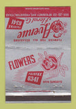Matchbook Cover - Avenue Floral Flowers Houston TX WEAR 40 Strike