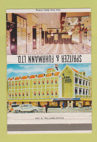 Matchbook Cover - Spritzer and Fuhrmann Netherlands Antilles Store 40 Strike