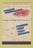 Matchbook Cover - Marlene Perfumes Cosmetics Minneapolis MN girlie 40 Strike