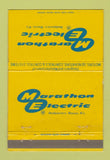 Matchbook Cover - Marathon Electric Wausau WI 40 Strike