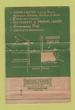 Matchbook Cover - Howard Manor Palm Springs CA WORN 40 Strike