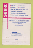 Matchbook Cover - Sun X Glass Tinting Rochester NY 40 Strike
