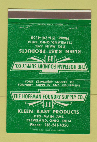 Matchbook Cover - Hoffman Foundry Supply Kleen Kast Cleveland OH 40 Strike
