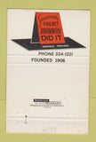 Matchbook Cover - Brannan Sand Gravel Denver Colorado 40 Strike