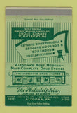Matchbook Cover - Philadelphia Drug Stores Altoona PA Juniata 40 Strike