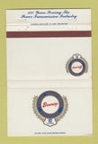 Matchbook Cover - Browning Power Transmission WEAR 40 Strike