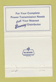 Matchbook Cover - Browning Power Transmission WEAR 40 Strike