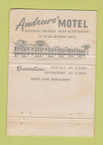 Matchbook Cover - Andrews' Restaurant West Hill ON 40 Strike