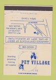 Matchbook Cover - Pet Village Salem OR 40 Strike