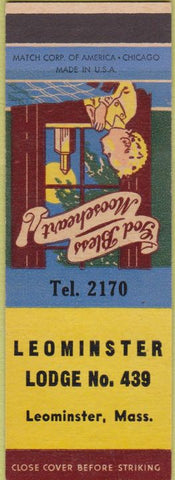 Matchbook Cover - Matchbook Cover Moose Lodge Leomister MA SAMPLE