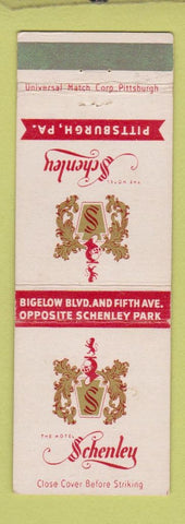 Matchbook Cover - Hotel Schenley Pittsburgh PA