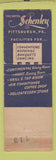 Matchbook Cover - Hotel Schenley Pittsburgh PA