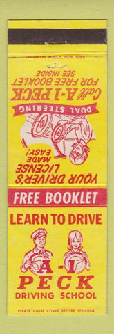 Matchbook Cover - Peck Driving School NJ CHAIN