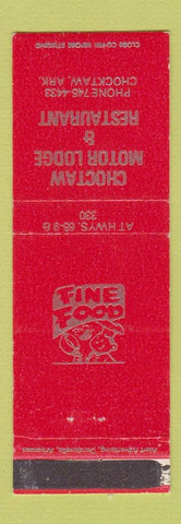 Matchbook Cover - Choctaw Motor Lodge Restaurant AR