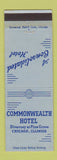 Matchbook Cover - Commonwealth Hotel Chicago IL WEAR