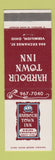 Matchbook Cover - Harbour Town Inn Vermilion OH