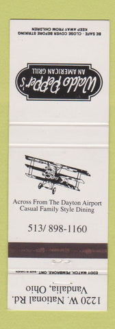 Matchbook Cover - Waldo Pepper's American Grill Vandalia OH