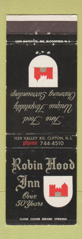 Matchbook Cover - Robin Hood Inn Clifton NJ