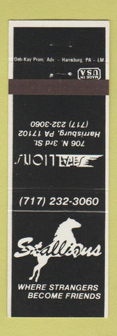 Matchbook Cover - Stallions Restaurant Harrisburg PA bar?
