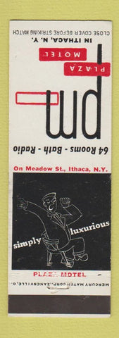 Matchbook Cover - Plaza Motel Ithaca NY