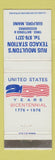 Matchbook Cover - Rus Moulton's Texaco oil gas Guilford ME 1976