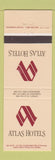 Matchbook Cover - Atlas Hotels