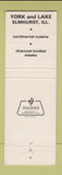 Matchbook Cover - Stevens Steak House Elmhurst IL