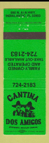 Matchbook Cover - Dantina Dos Amigos Indialantic FL