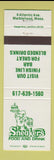 Matchbook Cover - Sneakers Restaurant Marblehead MA