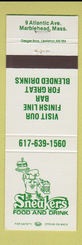 Matchbook Cover - Sneakers Restaurant Marblehead MA