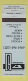 Matchbook Cover - Gregoria Associated Pools Spas Hot Tubs Torrington CT