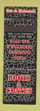 Matchbook Cover - Boos and Coates Restaurant Kansas City MO