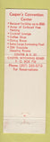 Matchbook Cover - Cafe Orleans Bourbon House Casper WY