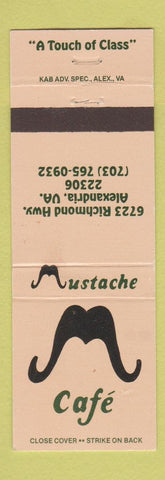 Matchbook Cover - Mustache Cafe Alexandria VA