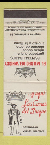 Matchbook Cover - Splain? El Museo Del Whiskey