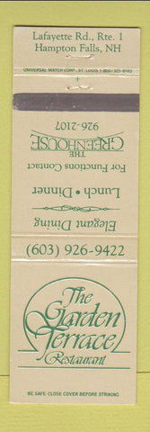 Matchbook Cover - Garden Terrace Restaurant Hampton Falls NH